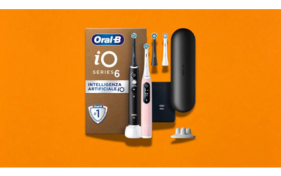 Oral-B iO 6 in confezione doppia: due spazzolini smart in offerta al minimo storico su Amazon