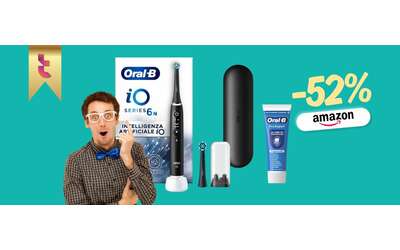 Oral B iO 6N rende i denti bianchi e più puliti del 100%, kit a metà prezzo