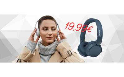 Philips cuffie On Ear wireless con 55 ore di autonomia a soli 19 99