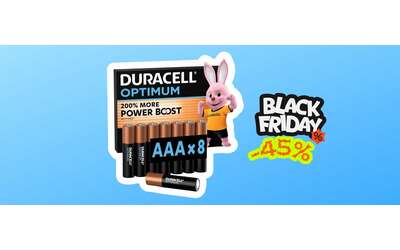 Pieno di energia con Duracell Optimum AAA durano pi delle classiche x8