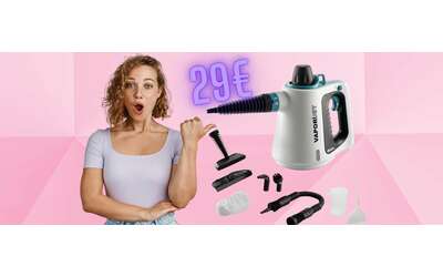 Pistola a vapore multifunzione Ariete 4137 con accessori per disinfettare di tutto