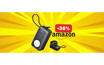 Power Bank Anker con cavetto integrato compatibile con Apple Watch super