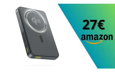 Power bank con MagSage per iPhone, DOPPIO SCONTO clamoroso: lo paghi solo 27€