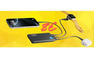 Power Bank con ricarica rapida di più dispositivi a soli 8€ con il TRIPLO SCONTO