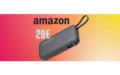 Power Bank da 20000 mAh con cavo integrato: una potenza a prezzo mini