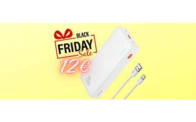 Power Bank da 20000mAh con ricarica rapida da 20W e 2 uscite tuo a 12€