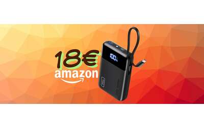 Power Bank da 20000mAh con ricarica rapida da 45W a soli 18€