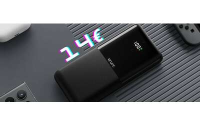 Power Bank da 20W con tripla uscita e capacità da 20000mAh (solo 14€)