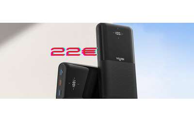 Power Bank da 30000 mAh e 4 uscite: ricarica tutto ciò che vuoi (22€)