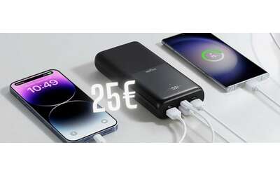 Power Bank da 30000mAh, potenza da 20W e 4 uscite tuo a soli 25€