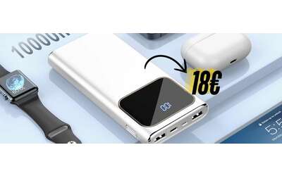 Power Bank leggero e sottile con capacità da 10000 mAh a soli 18€