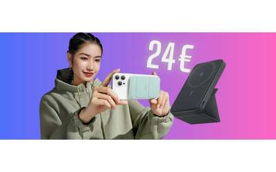Power Bank magnetico (Magsafe) da 500mAh con pratico supporto a soli 24€