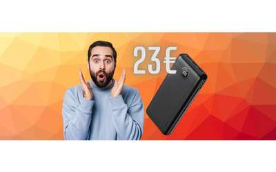 Power Bank velocissimo, con porta PD da 20W, che ricarica fino a 4 device