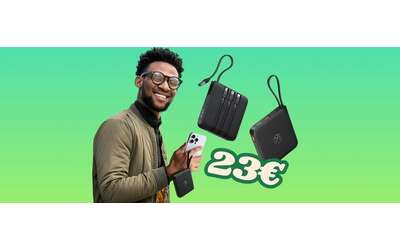 Power Bank VRURC da 20000mAh con 4 cavi integrati: spettacolare ed economico