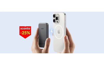 Powerbank magnetica per iPhone a soli 22€: compatta, leggera e veloce