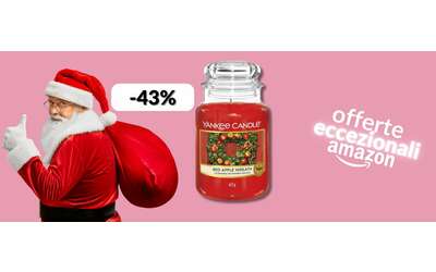 Profumo di Natale con Yankee Candle in giara grande a soli 19€: occasione