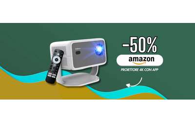 Proiettore 4K con Netflix e app integrate: un cinema portatile (-50%)