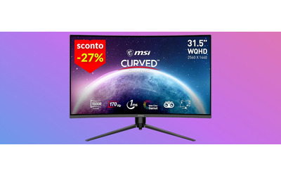 Questo monitor curvo da gaming è uno spettacolo, anche per il prezzo (179€)