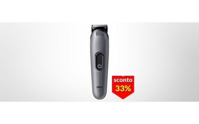 Rasoio elettrico Braun per barba, viso e capelli: tutto in uno a soli 39€