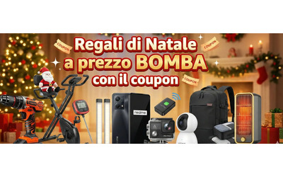 Regali di Natale last minute su Amazon prezzi WOW col coupon da 15 a 90
