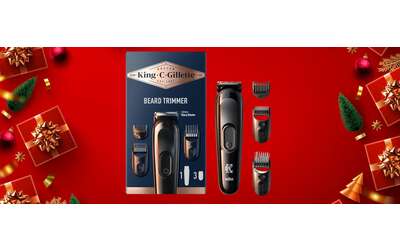 Regolabarba King Gillette: il kit in offerta (-30%) è il regalo di Natale per LUI perfetto
