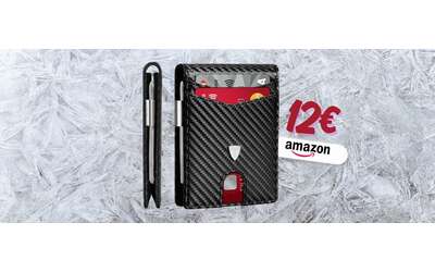 Rischio truffa AZZERATO con questo portafoglio RFID in carbonio a 12