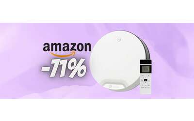 Robot aspirapolvere da 4500Pa, fino a 165 minuti e 4 modalità in sconto del 71%