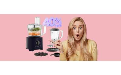 Robot da cucina con 25 funzioni e 6 accessori al 40 in meno su Amazon