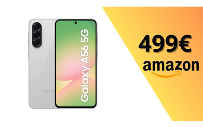 Samsung Galaxy A56 5G, su Amazon il prezzo scivola sotto i 500€ (anche a rate)