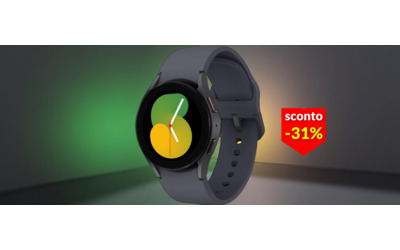 Samsung Galaxy Watch 5 a soli 204€: BioActive 3-in-1 e 31% di sconto Amazon