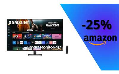 Samsung Smart Monitor M7: prezzo in picchiata, risparmi il 25%
