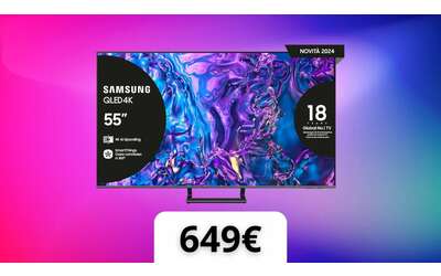 Samsung TV QLED 4K 55″: immagini straordinarie e funzioni smart in offerta