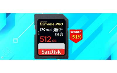 SanDisk esagera con gli sconti: scheda SD da 512GB ora a meno di metà prezzo