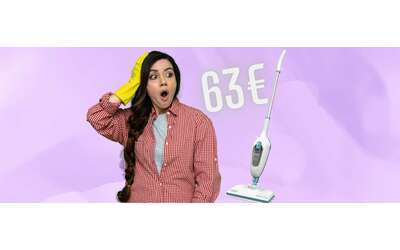 Scopa a vapore Black+Decker 10 in 1 per pavimenti, vetri e tappeti tua a soli 63€