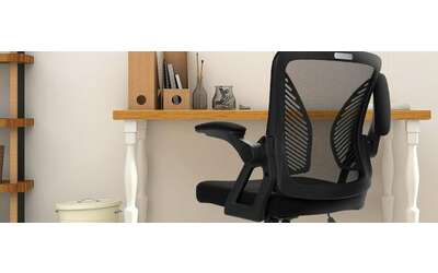 Sedia ergonomica da ufficio con supporto lombare: MEGA SCONTO su Amazon (-34%)