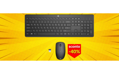 Senza fili, senza rumore, senza stress: tastiera e mouse wireless HP, tutto a 23€