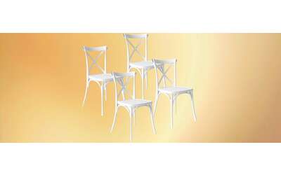 Set 4 sedie Baroni Home in sconto al 36%: già montate e subito pronte da usare