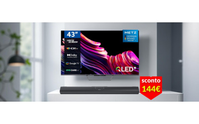 Smart TV 4K e soundbar in un colpo solo: affare fatto con sconto di 144€
