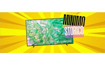 Smart TV Samsung da 43″ con processore Crystal UHD 4K al MINIMO STORICO