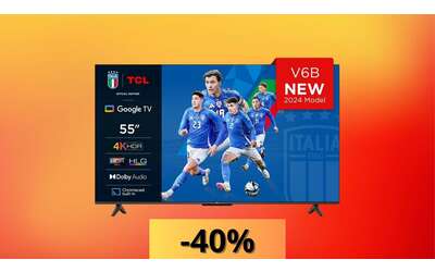 Smart TV TCL da 55″ 4K UHD a soli 299,99€: Google TV e qualità premium