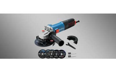 Smerigliatrice angolare 1100W con 4 dischi inclusi: PREZZO IN CROLLO su Amazon