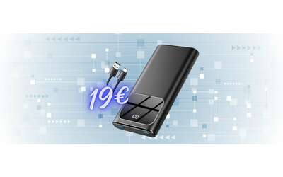 Solo 19€ per ricaricare tutti i device con questo potente Power Bank in offerta