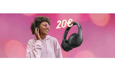 Solo 20€ per queste cuffie Bluetooth con 90 ore di autonomia e 3 modalità EQ