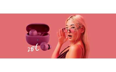 Solo 28€ per le cuffiette Bluetooth JLab Go Pop con ANC, IP55 e 7h di audio