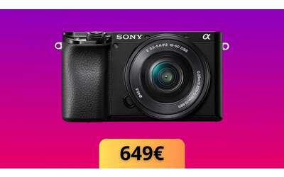 Sony Alpha 6100L: risparmia subito 350€ su questa super fotocamera mirrorless (Amazon)