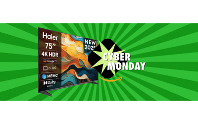 Splendida Smart TV LED 4K 75″ (quasi) in REGALO al Cyber Monday Amazon