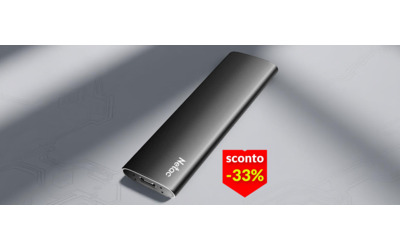 SSD esterno 1TB a 59€: pesa appena 30 grammi ma viaggia a 500MB/s