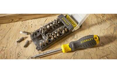 Stanley offerta BOMBA su Amazon: cacciavite in kit 34 in 1 a 8,90€