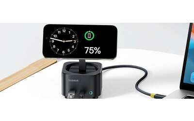 Stazione di ricarica USB-C 7-in-1 con MagSafe: maxi sconto con il coupon Amazon