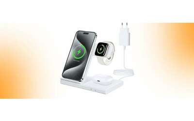 Stazione di ricarica wireless 3-in-1: comoda ed efficiente, in sconto su Amazon